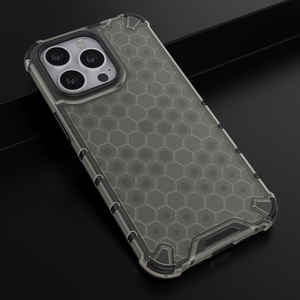 Honeycomb Case броневой чехол с TPU бампером для iPhone 13 Pro чёрный