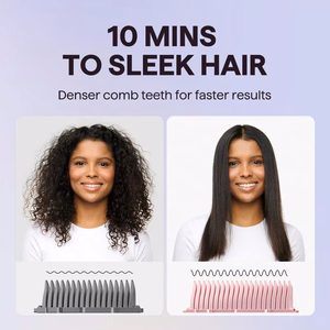 Hair styling comb Wavytalk Sleek Sweep pink