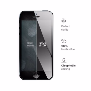 Tempered glass to iPhone 5 / 5C / 5S Blue Star