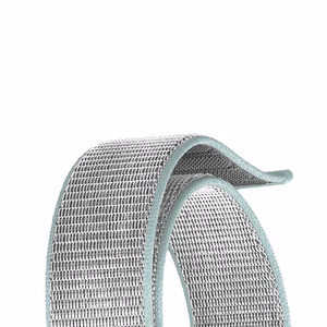 Crong Nylon Sport siksniņa Apple Watch 38 / 40 / 41 mm un 42 mm (Series 10 / 11) modeļiem, pasteļpelēka