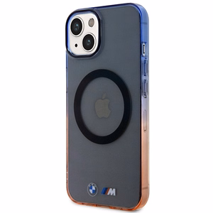 BMW Gradients Buferis MagSafe apvalks iPhone 14 Plus - pelēks