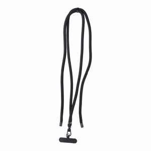 SWING (8mm) Tālruņa siksniņa, Tālruņa kulons ar regulējamu garumu / auklas garums 165cm (maks. 82.5cm cilpā) / uz pleca vai kakla - melns