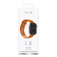 Puro Icon silikona siksniņa Apple Watch 44 / 45 / 46 / 49 mm – oranža