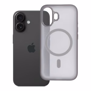 Maciņš iPhone 16 Flexline Mag Cover, saderīgs ar MagSafe, pelēks