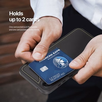 DUX DUCIS viedtālruņa apvalks RAFI II MAG ar statīvu saderīgs ar MagSafe SAMSUNG A35 melns