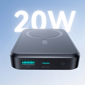 Joyroom JR-W020 20W 10000mAh MagSafe внешний аккумулятор + кабель USB-C - USB-C 0.25m - Чёрный