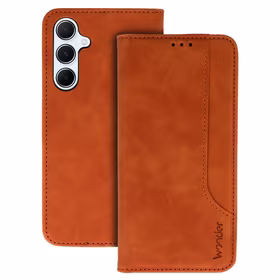 Wonder Prime viedtālruņa apvalks Samsung Galaxy A55 5G brūns