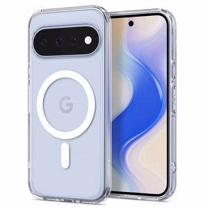 Spigen Ultra Hybrid Mag MagSafe aizsargvāciņš Google Pixel 11, caurspīdīgs / balts