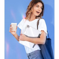 DUX DUCIS planšetdatora maciņš (m) UNID saliekams ar zīmuli uzglabāšanas vietu iPad Air 13 (2024) / iPad Pro 12.9 (2018/2020/2021/2022) melns