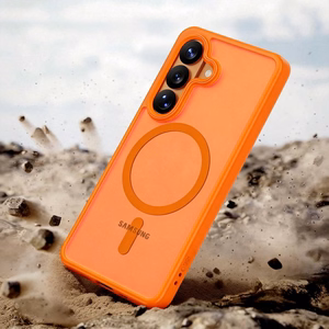 Tech-Protect Magmat MagSafe Maciņš for Samsung Galaxy S26 - oranžs Matēts