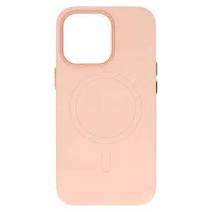 Magnētiskais ādas viedtālruņa apvalks Iphone 14 Pro Max gaiši rozā
