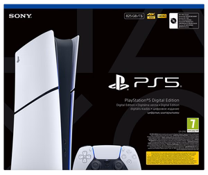 Konsole SONY PS5 Digital 825GB + 2 DualSense DS5 kontrolieri
