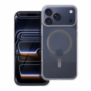 Чехол для iPhone 17 PRO MAX Drop Glue Colorful Ring Mag Cover совместимый с MagSafe серый