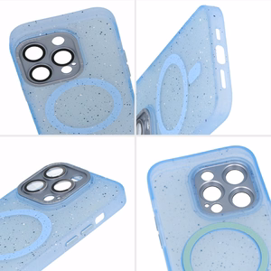 Tel Protect Magnētiskais Splash matētais viedtālruņa apvalks Iphone 15 Pro Max (m) - gaiši zils