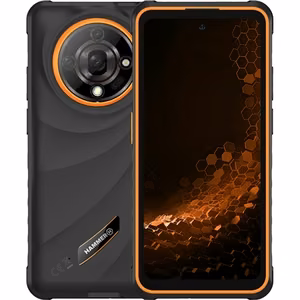 Hammer Iron 6 – 6.56 collu IPS 1612 × 720 viedtālrunis, MediaTek, 6/128 GB, 4G, 48 MP aizmugures kamera, Android 14, 6050 mAh, melns