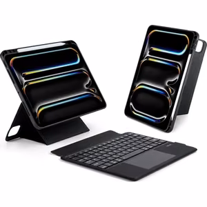 DUX DUCIS planšetdatora apvalks DK salokāms ar bezvadu tastatūru skirtas iPad Pro 11 (2024) - melns (m)
