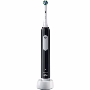Oral-B Pro Series 1 – uzlādējama elektriskā zobu birste, 1 uzgalis, 3 tīrīšanas režīmi, melns
