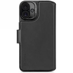 Decoded ādas noņemams maciņa apvalks ar MagSafe un maciņu iPhone 16 Plus - melns