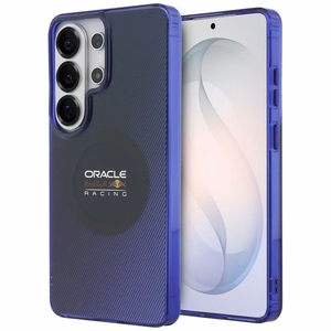 sarkans BULL maciņš SAMSUNG S26 Ultra RBHMS26L24HGDSV (Magnetic Double Layer PC Blended Lines) tumši zils