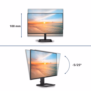 Philips 1000 series 27E1N1600AE/00 monitors 68,6 cm (27") 2560 x 1440 pikseļi Quad HD LCD melns