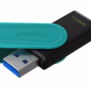 Kingston pendrive 128GB Portable USB 3.2 Gen 1 DataTraveler Exodia S (melns/tirkīza)