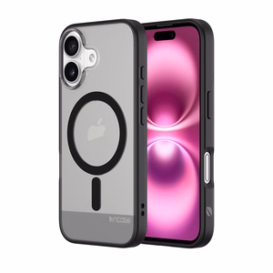 Incase Slim Case vāciņš ar MagSafe iPhone 16 tālrunim, caurspīdīgs melnā krāsā