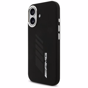 AMG silikona Oversize Rhombs MagSafe apvalks iPhone 17 - melns