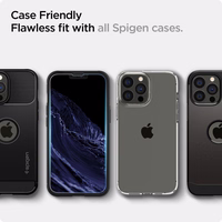 Spigen Glas.tR EZ Fit rūdīts stikls iPhone 13 / 13 Pro / 14 / 16e – 2 gab.
