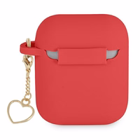 Guess GUA2LSCHSR AirPods apvalks sarkans/sarkans Silikona Sirds kolekcija