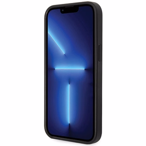 Guess 4G Big Metal Logo viedtālruņa apvalks iPhone 15 - pelēka