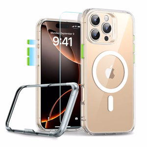 ESR Classic Pro Komplekts Halolock Magnētiskais viedtālruņa apvalks iPhone 16 Pro Max - Caurspīdīgs