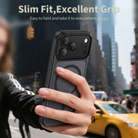 Tech-Protect Magpeak MagSafe CC viedtālruņa apvalks iPhone 17 Pro - matēti melns