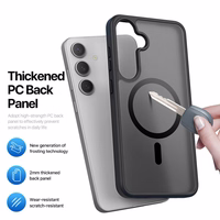 DUX DUCIS viedtālruņa apvalks YIND saderīgs ar MagSafe SAMSUNG S25 Plus melns