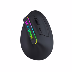 Wozinsky WMG-1164 Wireless Vertical Ergonomic Gaming Mouse 3600 DPI with RGB Backlight - Black