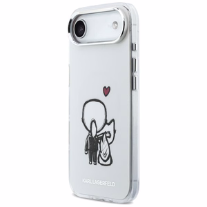 Karl Lagerfeld Karl & Choupette Back MagSafe Maciņš for iPhone Air - Clear