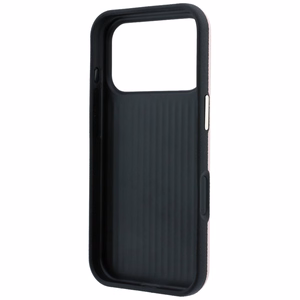 Guess Grained & Big Resin Logo vāciņš iPhone 18 Pro / 17 Pro – rozā