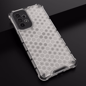 Honeycomb viedtālruņa apvalks bruņu apvalks ar gēla rāmi Samsung Galaxy A73 caurspīdīgs