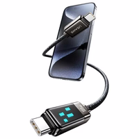 USAMS Kabelis USB-C uz USB-C 100W 1.2m Zinc Alloy Fast Charging Data Cable Meteor Series SJ744USB02 (US-SJ744)