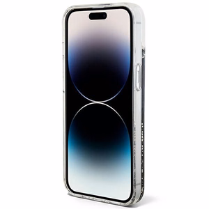 Guess Liquid Glitter Marble viedtālruņa apvalks iPhone 14 - melns