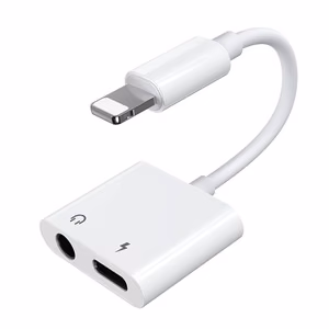 Joyroom S-Y104 austiņu adapteris Lightning - Lightning / mini ligzda 3,5 mm - balts