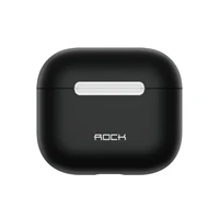 Rock Silikona viedtālruņa apvalks Airpods 3 melns