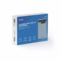 Savio 2,5" ārējais HDD/SSD korpuss, USB 3.0, caurspīdīgs, AK-66