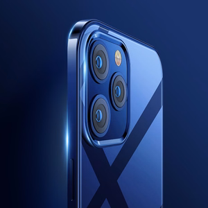 Joyroom New Beautiful Series īpaši plāns apvalks ar elektroapzeltītu rāmi iPhone 12 Pro Max melns (JR-BP796)
