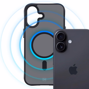 Чехол 3mk Smoke MagCase для iPhone 17 - чёрный полупрозрачный