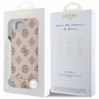 Guess Peony Script Logo magnētiskais viedtālruņa apvalks iPhone 16e - brūns