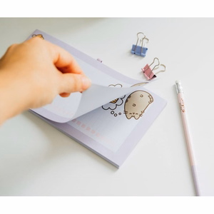 Pusheen Moments magnētiskais bloknots ledusskapim ar zīmuli