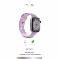 Puro Icon silikona siksniņa Apple Watch 42/44/45/49 mm - lavandas krāsas (2 gab.)