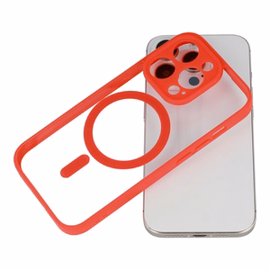 Acrylic Color Magsafe Case for Iphone 15 Plus red