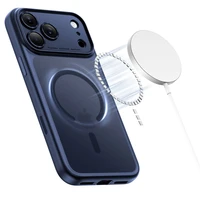 Tech-Protect Magpeak Magsafe CC viedtālruņa apvalks iPhone 17 Pro - matēti tumši zils