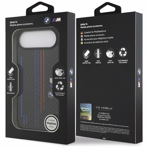 Viedtālruņa apvalks BMW M Kevlar Lines & Logo MagSafe Case for iPhone Air - melns